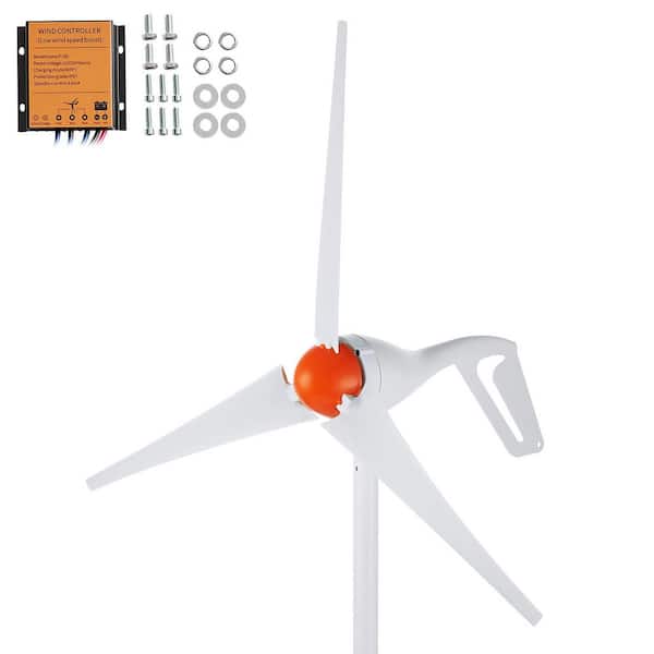 500 W 12 V Wind Turbine Generator Kit, 3-Blade Power Generator with MPPT Controller, Adjustable Windward Direction