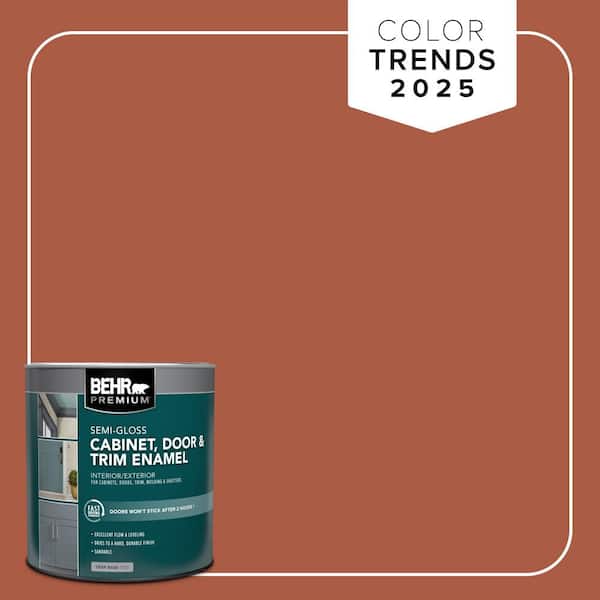 BEHR PREMIUM 1 qt. #M190-7 Colorful Leaves Semi-Gloss Enamel Interior/Exterior Cabinet, Door & Trim Paint