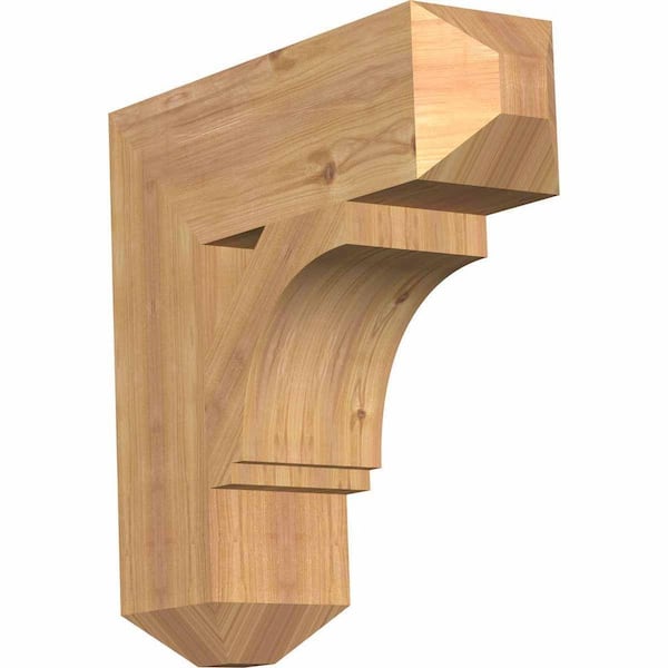 Ekena Millwork 5.5 in. x 20 in. x 20 in. Western Red Cedar Imperial Craftsman Smooth Bracket