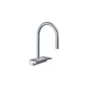 Aquno Select Single-Handle Pull-Down Sprayer Kitchen Faucet with QuickClean in Chrome