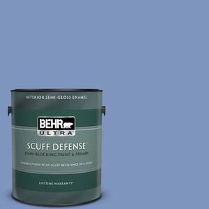 BEHR ULTRA 1 gal. #M540-5 Blue Satin Extra Durable Semi-Gloss