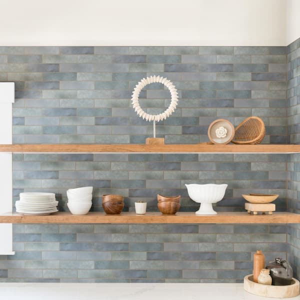 Heritage Indigo 2-3/8 in. x 9-5/8 in. Porcelain Floor and Wall Tile (5.78 sq. ft./Case)