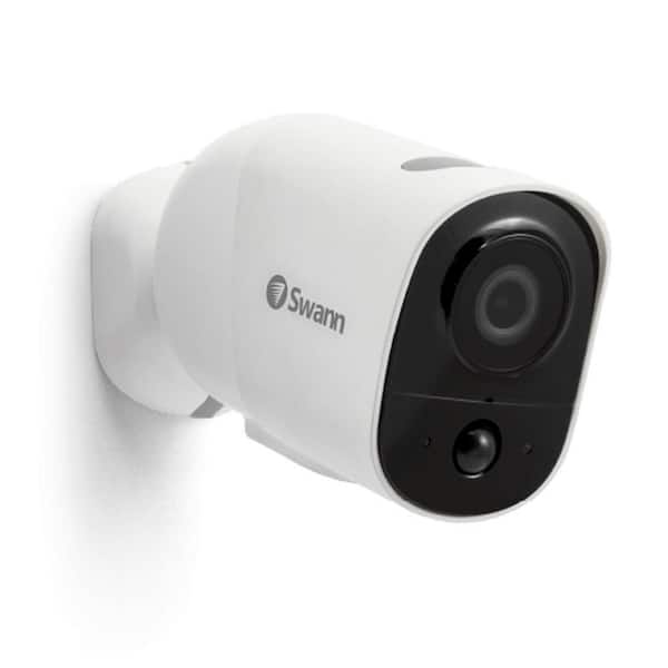 Swann Xtreem Wireless Battery Powered WiFi Outdoor White Surveillance Home Security Camera 1-Pack