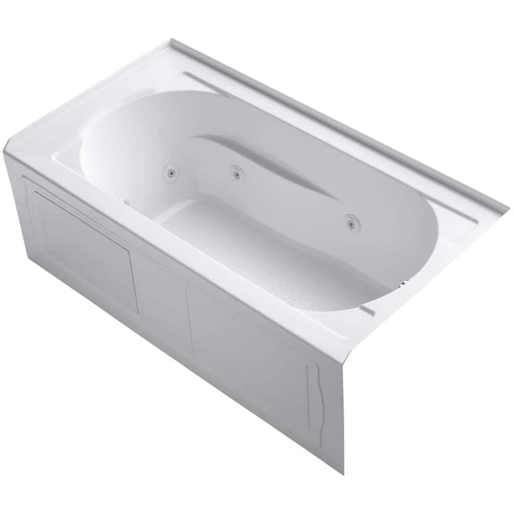 Devonshire 5 ft. Acrylic Right Drain Rectangular Alcove Whirlpool Bathtub i