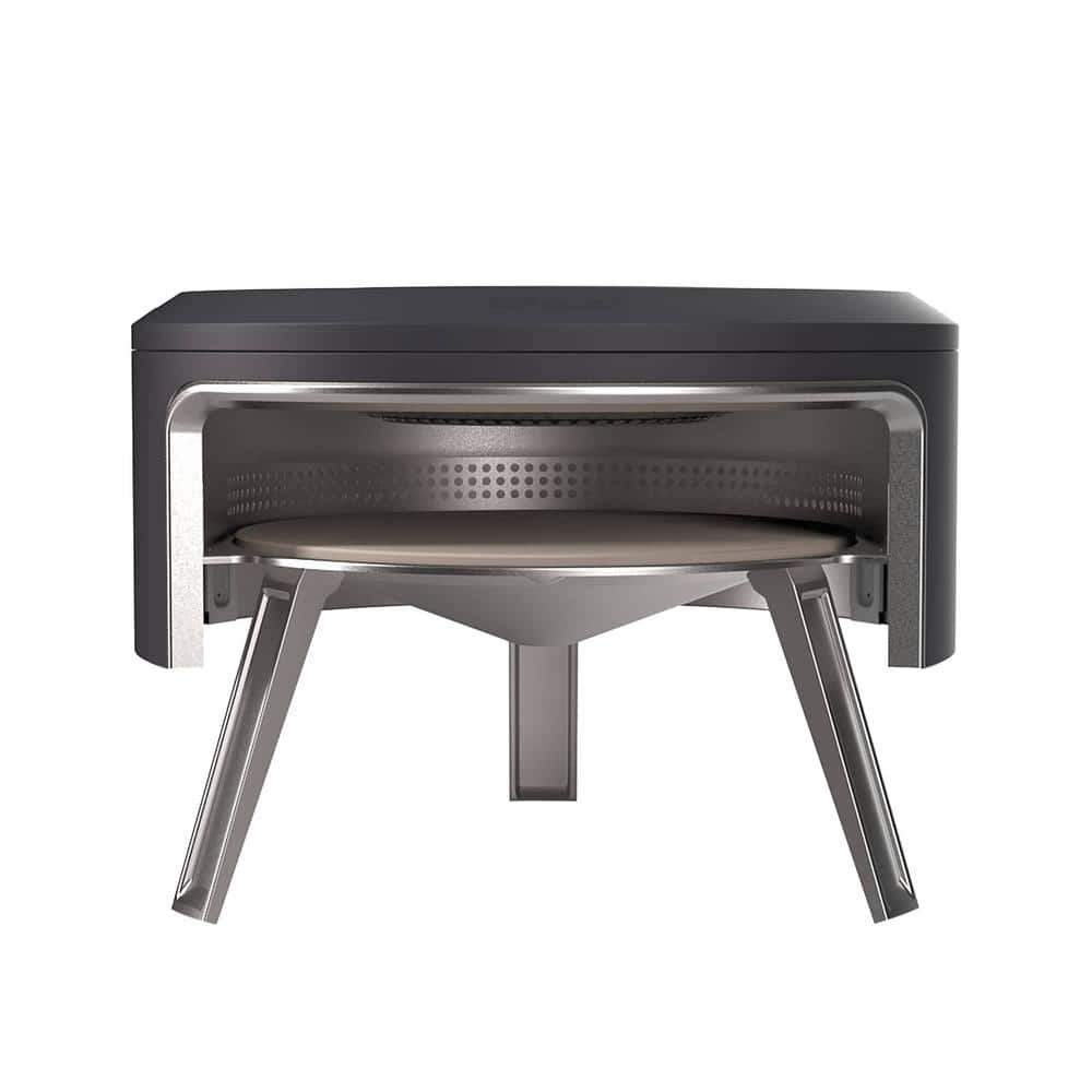 Stainless Steel Outdoor Wood-Fired Pizza Oven with Carry Case