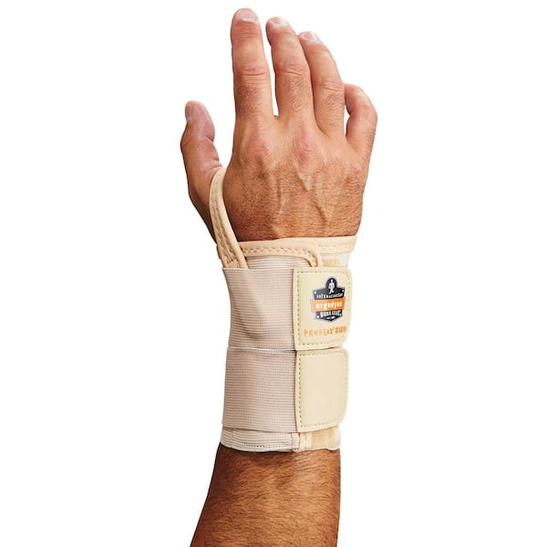Ergodyne ProFlex 4010 Small Left Tan Double Strap Wrist Support