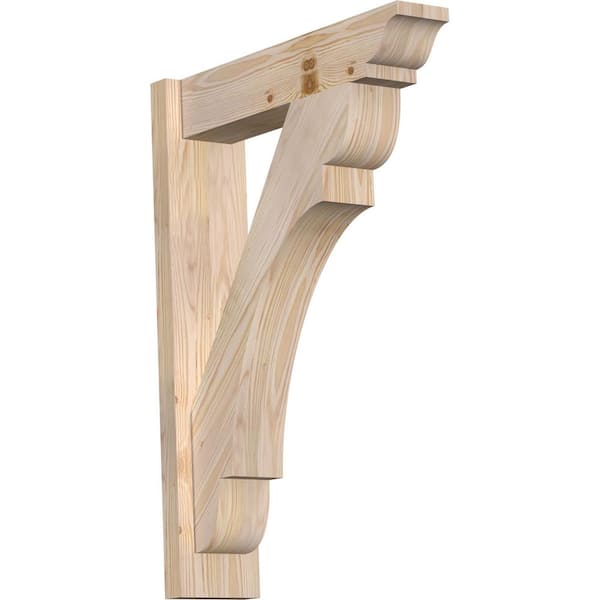 Ekena Millwork 6 in. x 30 in. x 22 in. Douglas Fir Olympic Traditional Smooth Outlooker