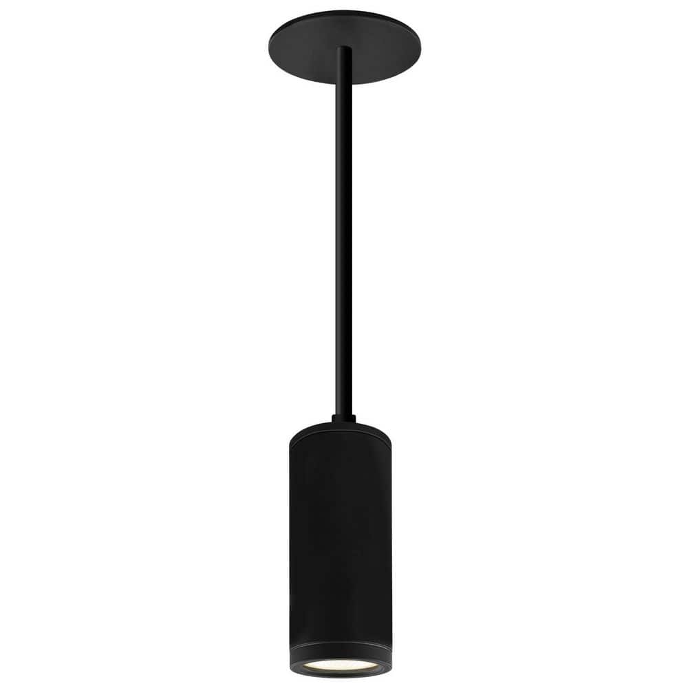 2.5 in. 1-Light Black Cylinder LED Hardwired Pendant Light, 5CCT, 1100LM,15W,Dimmable 8 ft. Surface Mount Cable 120-277V price history on PriceWatchPro