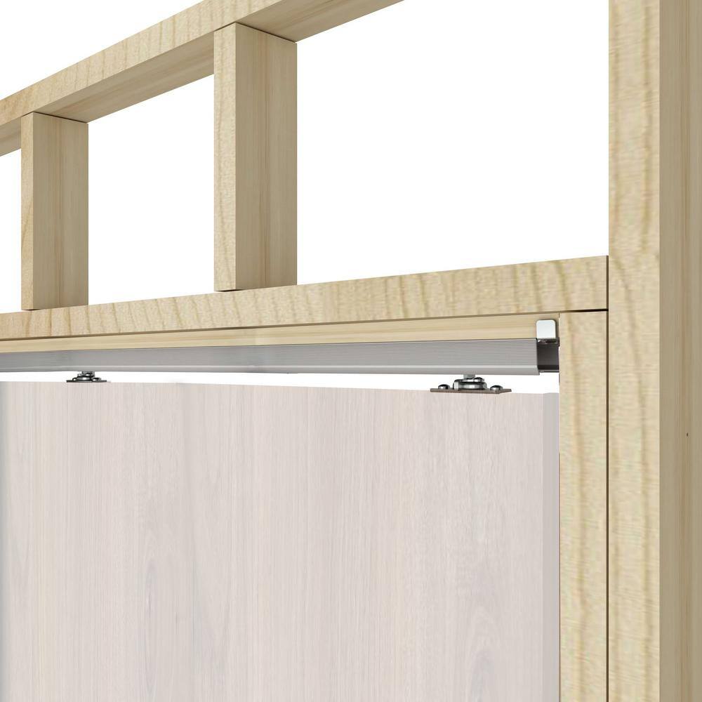 CALHOME 72 in. Aluminum Universal Pocket Door Frame Hardware and Track
