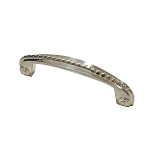 Huntingdon Collection 3 3/4 in. (96 mm) Brushed Nickel Traditional Cabinet Arch Pull