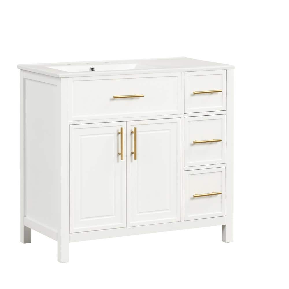 Ann 36 in. W x 18 in. D x 34 in. H Single Sink Freestanding Bath Vanity in 