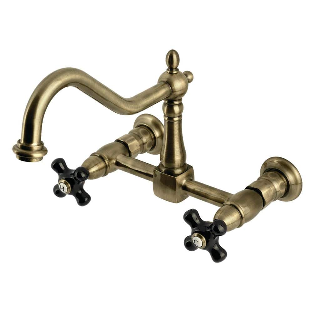 Duchess 2-Handle Wall-Mount Standard Kitchen Faucet in Antique Brass price history on PriceWatchPro