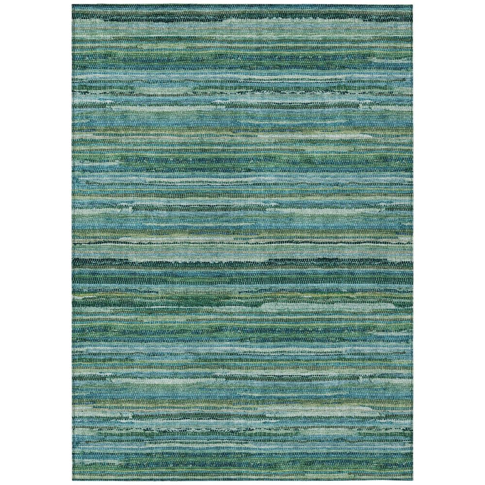 Chantille Machine Washable Indoor/Outdoor Abstract ACN2717 Teal 10 ft. x 14 ft. Area Rug price history on PriceWatchPro