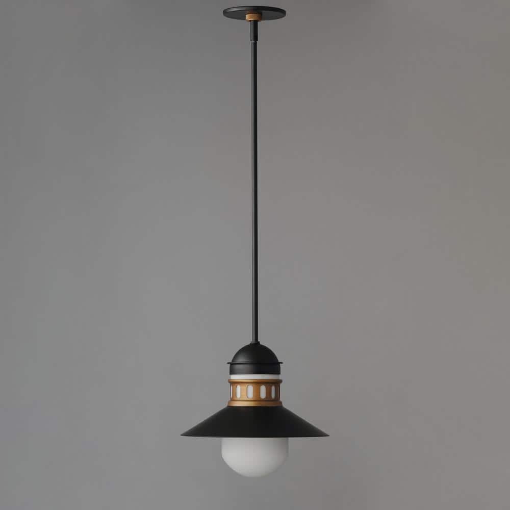 Admiralty 11.75 in. Black 1-Light Outdoor Pendant Light price history on PriceWatchPro