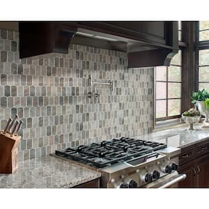 Lapis Link Picket 9.84 in. x 14.13 in. Mixed Glass Patterned Look Floor and Wall Tile (14.55 sq. ft./Case)