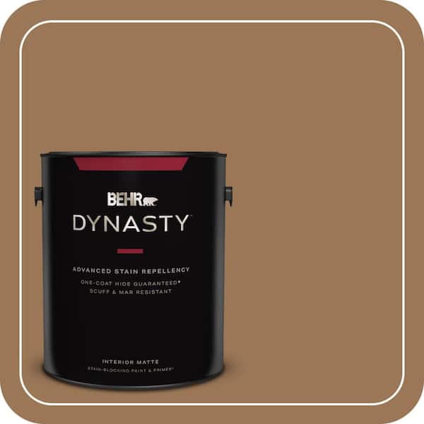 BEHR DYNASTY 1 gal. #PPU4-02 Coco Rum Matte Interior Stain-Blocking Paint & Primer