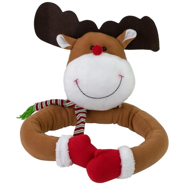 Plush Reindeer Christmas Tree Topper-26"-Unlit