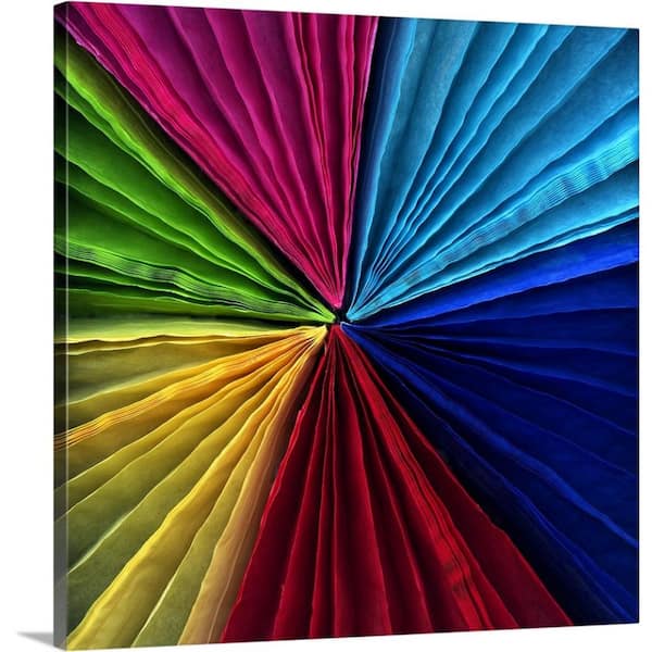 GreatBigCanvas "Colorful Fans" by Magda Indigo Canvas Wall Art