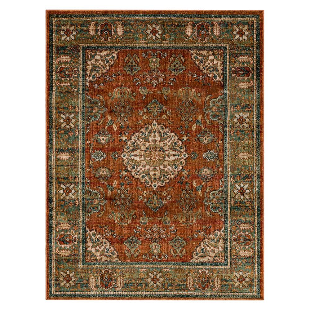 Home Decorators Collection Fitzgerald 8 Ft X 10 Ft Spice Abstract   Spice Home Decorators Collection Area Rugs 924744 64 1000 