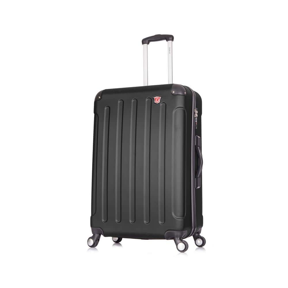 Intely 28 in. Black Hardside Spinner with Integrated Weight Scale