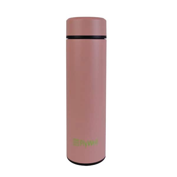 Plywell 16 oz. Pink Stainless Steel Coffee bottle Tea Infuser