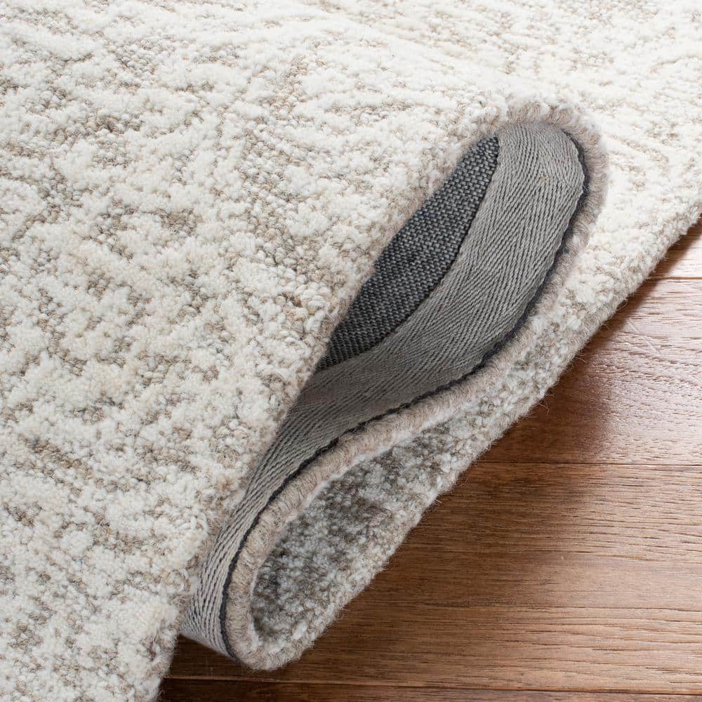 Natural Ivory Hand-Tufted Wool 4' x 6' Area Rug