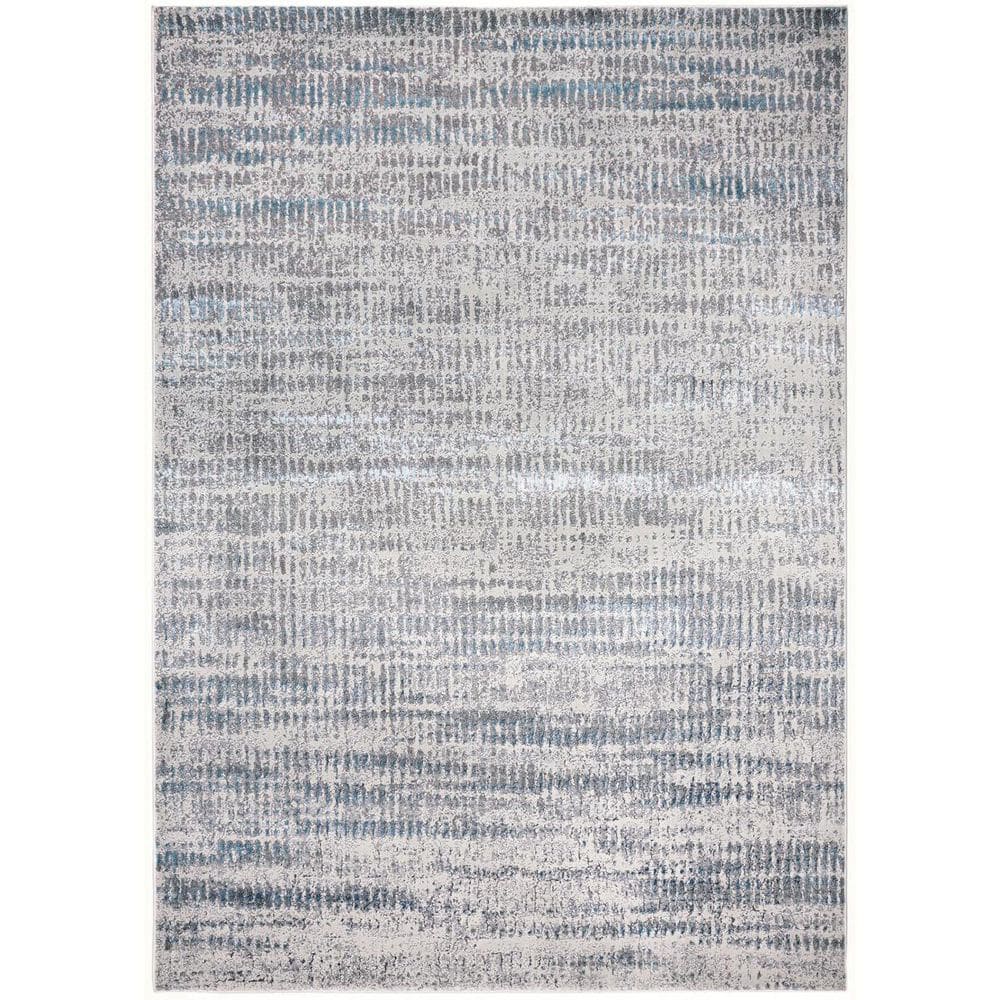 2 ft. x 8 ft. Blue, Ivory Abstract Area Rug price history on PriceWatchPro