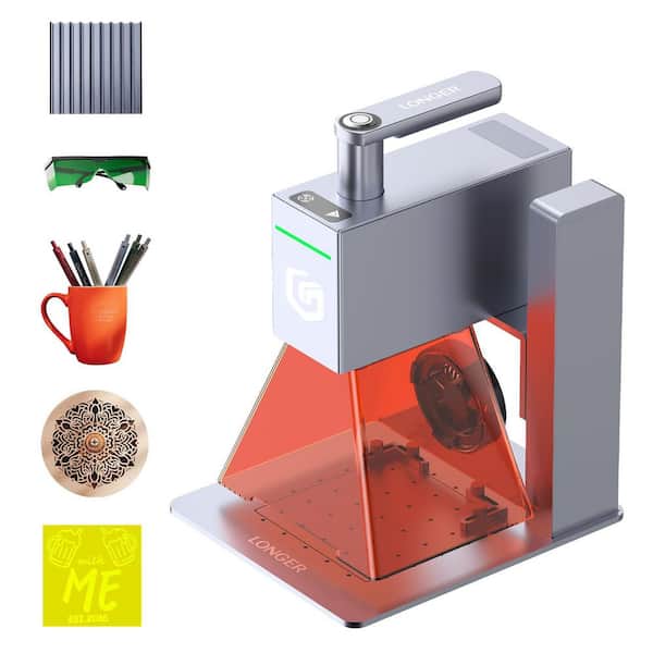 Longer Nano 6W Diode Laser Engraver, Portable High-Speed Cutter with 0. 05mm Precision, 100x300mm Work Area