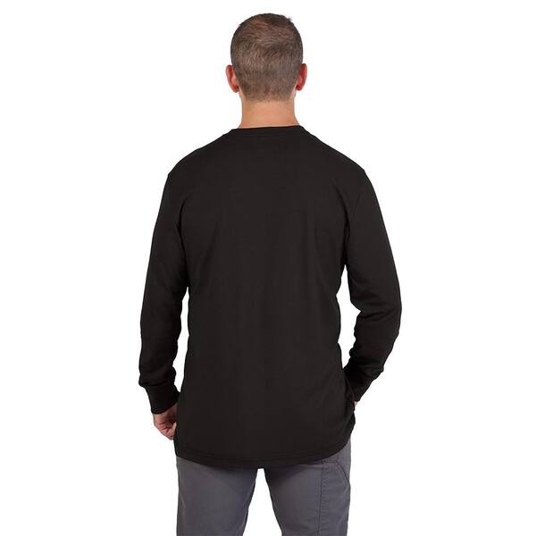 Back On Track Long Sleeve Shirt - Pain Relief, Ribbed Cotton/Polyester, Black
