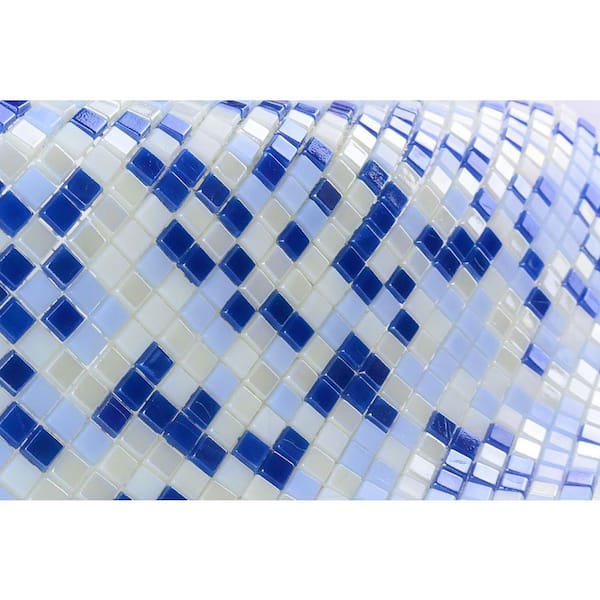 Reflections Silver 10 in. x 12 in. Glass Mirror Mosaic Backsplash Wall Tile (10.2 sq. ft./Case)