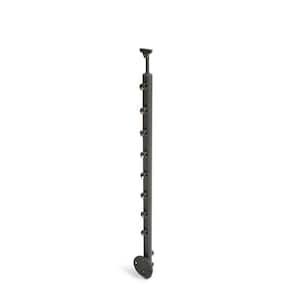 PA2ab 42 in. x 1-1/2 in Anthracite side mount post