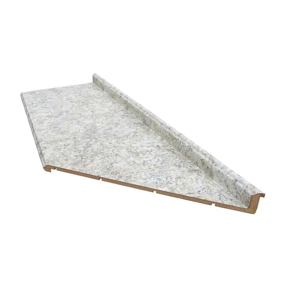 Reviews For Hampton Bay 10 Ft Right Miter Laminate Countertop In Typhoon Ice With Full Wrap 5853