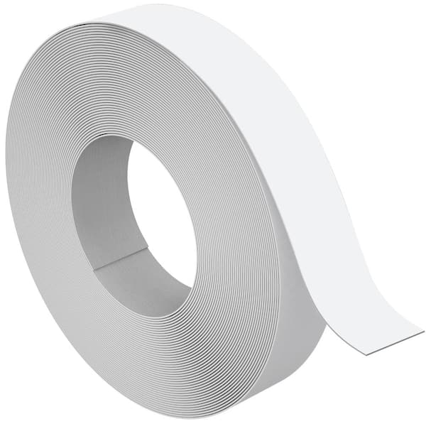 3/4 in. x 50 ft. Melamine Edge Banding Roll, Pre-Glued White Veneer Tape for Cabinet and Furniture Repair