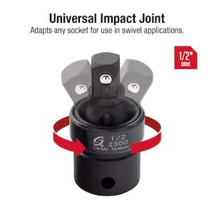 1/2 in. Drive Universal Joint Impact Socket