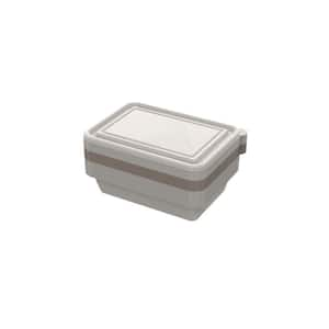 Food Storage Containers in Earth Stone (24-Piece), 12 Lids and 12 Containers, Polypropylene (PP)