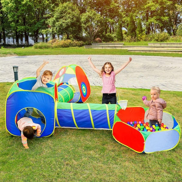 Hey! Play! 6-sided Pop-Up Ball Pit Tent with 200-Balls M350027 - The Home  Depot