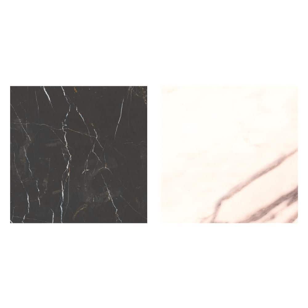 Reve Checker Noir with Rose 6 in. x 6 in. Porcelain Floor and Wall Take Home Tile Sample price history on PriceWatchPro