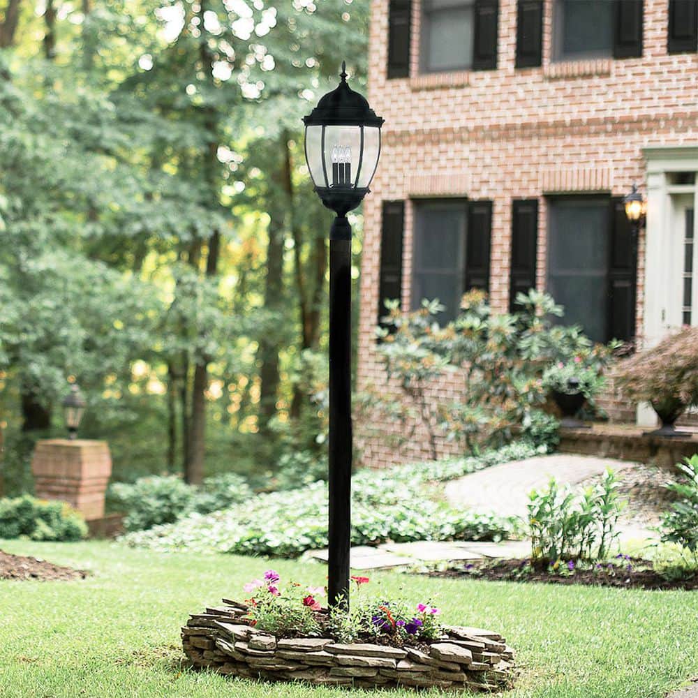Designers Fountain Tiverton 3-Light Black Cast Aluminum Line