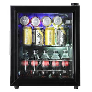 17.13 in. 10-Bottle Wine and 75-Can Beverage Cooler, Mini Refrigerator with Wire Adjustable Shelving for Office, Bar