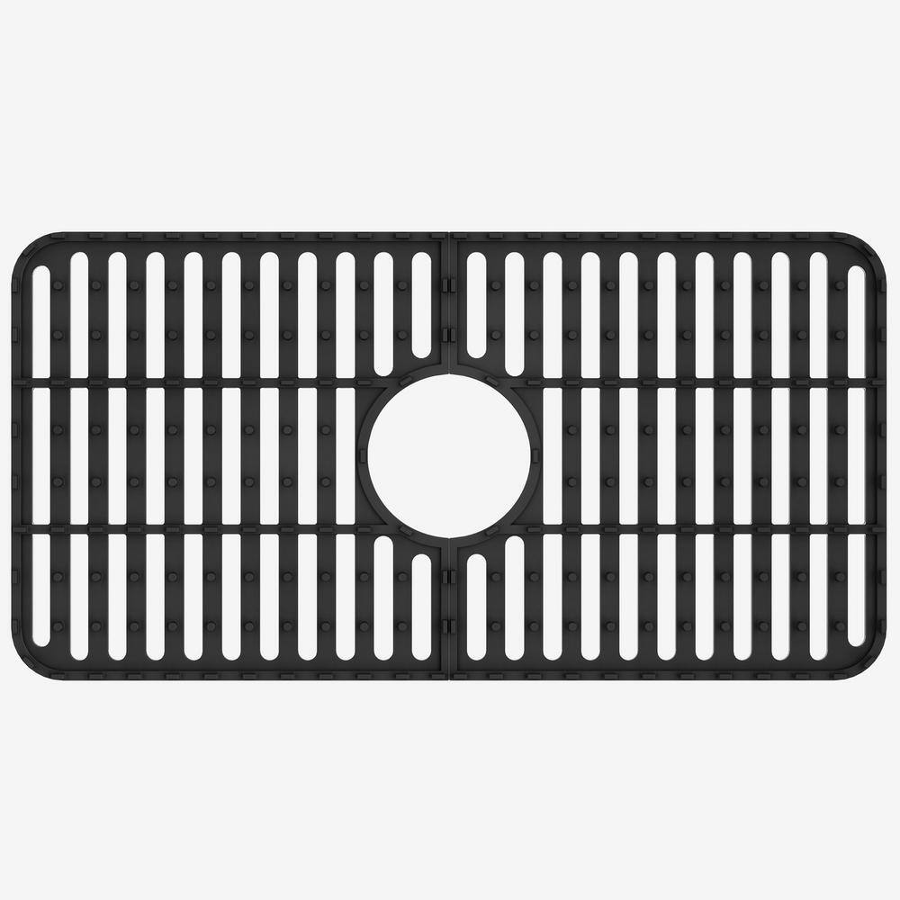Matte Black Silicone Kitchen Sink Protective Grid