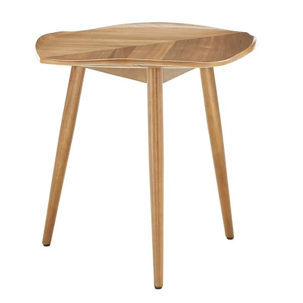HomeSullivan 24 in. Natural Wood Finish Leaf Shape End Table