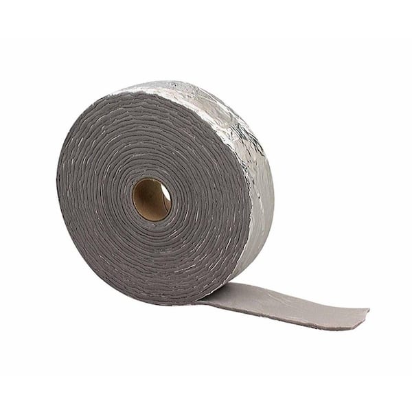 M-D Building Products 30 ft. Insulated PVC Foam Pipe Wrap with Aluminum Shell in Black/Silver