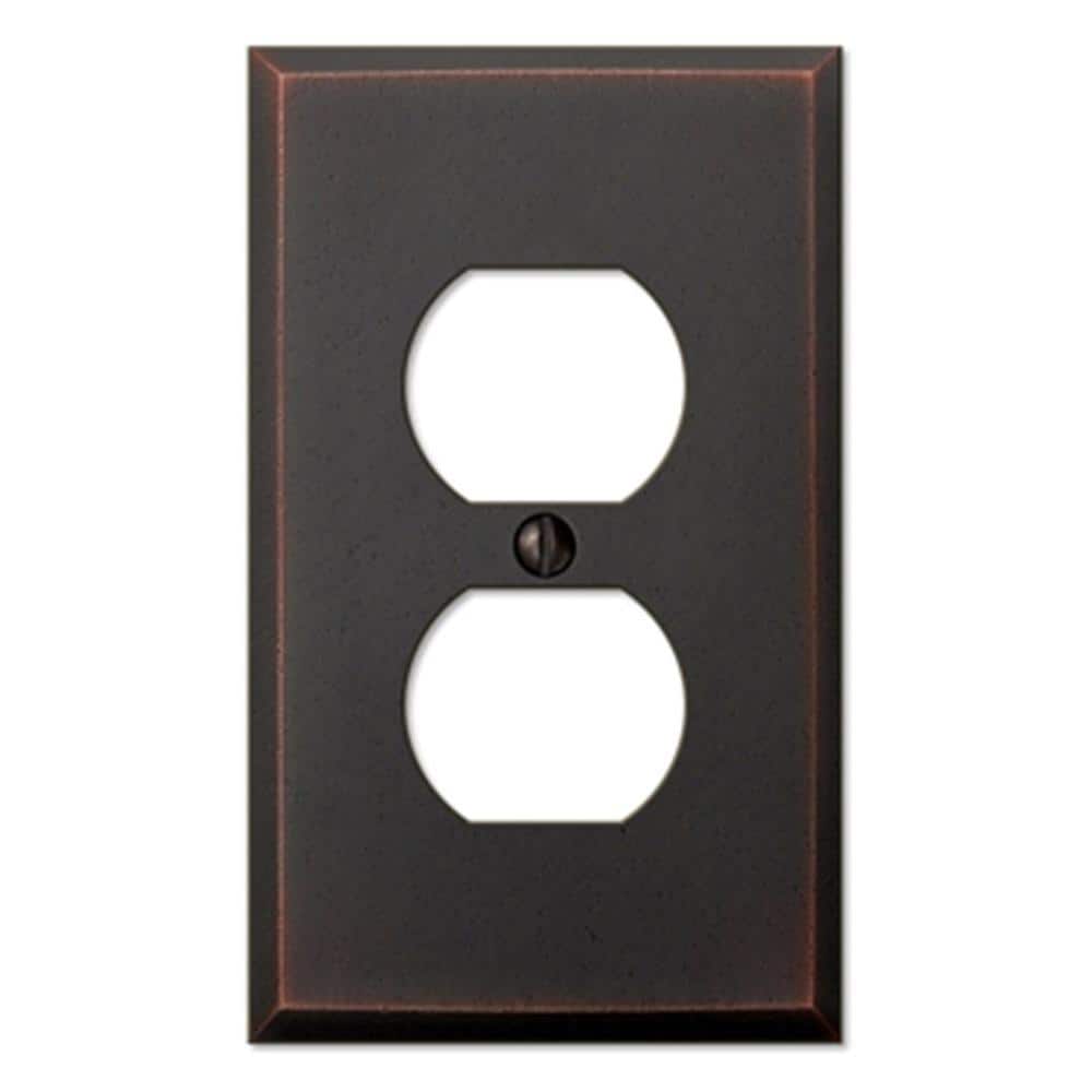 Manhattan 1 Gang Duplex Metal Wall Plate - Aged Bronze price history on PriceWatchPro