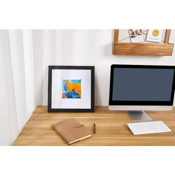 Langford Frame - Black, 14" x 14" Matted for 7" by 7"