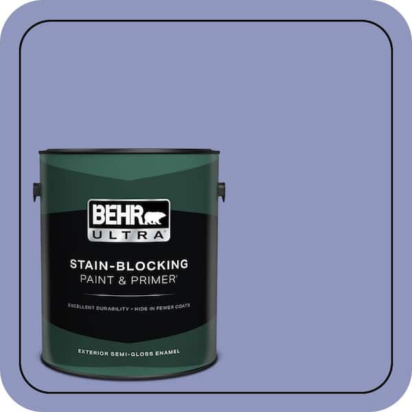 BEHR ULTRA 1 gal. #610B-4 Intuitive Semi-Gloss Enamel Exterior Paint & Primer
