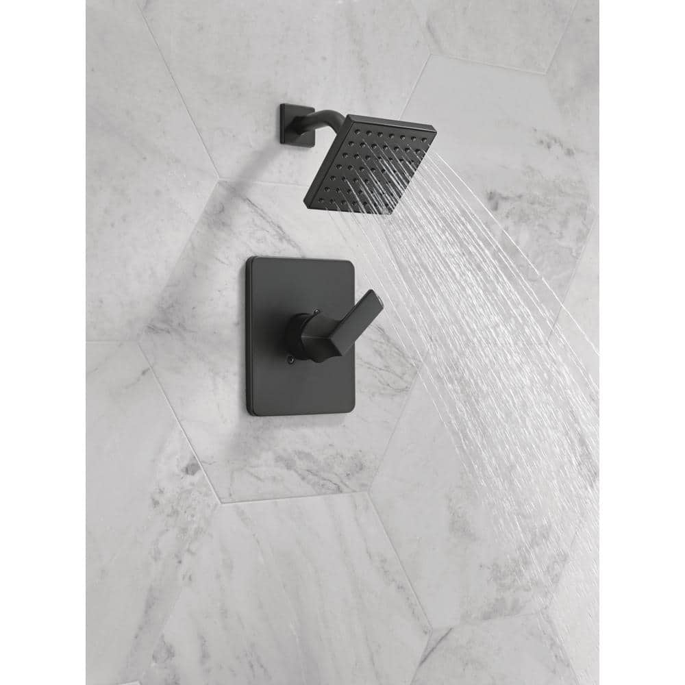 Matte Black Square Multi-Head Wall Mounted Shower Set