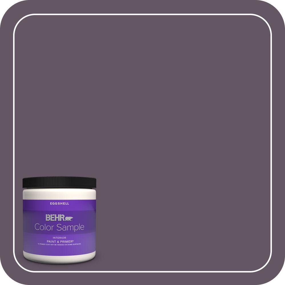 8 oz. Home Decorators Collection #HDC-CL-03 Grand Grape Eggshell Enamel Interior Paint & Primer Color Sample -  BEHR PREMIUM PLUS, ZZ042720