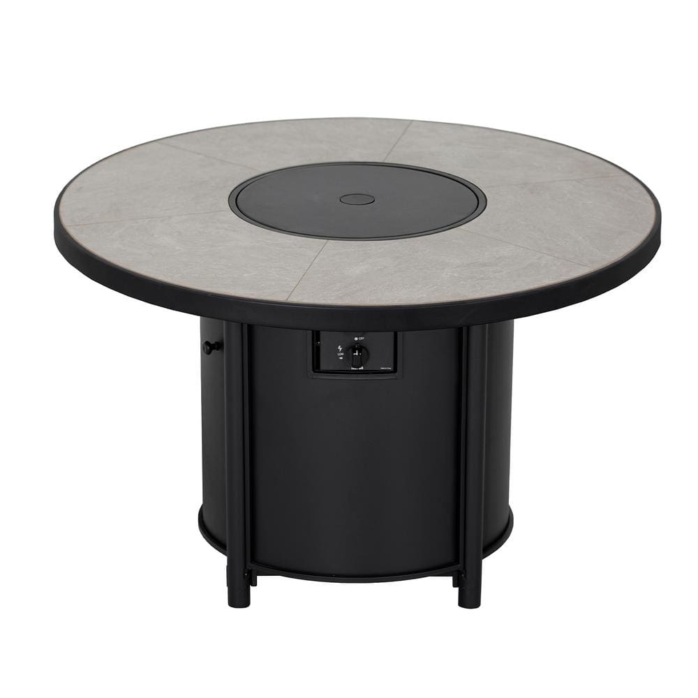 42 in. 50,000BTU Fire Pit Propane Gas Fire Pit Table Round Tabletop price history on PriceWatchPro