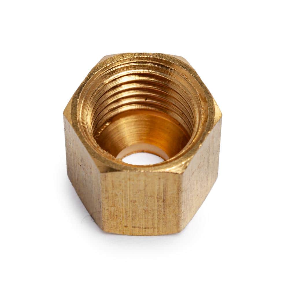 3/16 Inch Brass Hex Compression Nut Fittings Pack