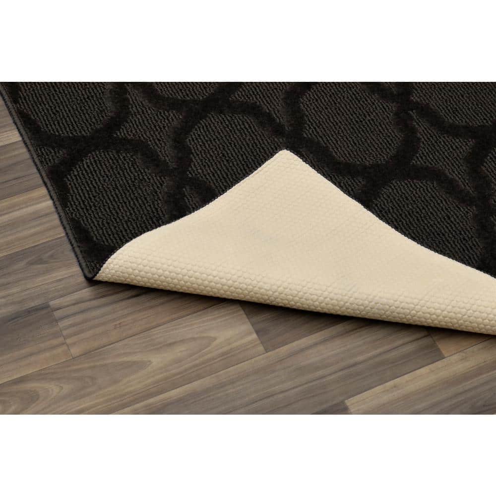 Mocha Trellis 5' x 7' Tufted Synthetic Area Rug